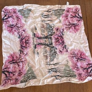 Silk square scarf